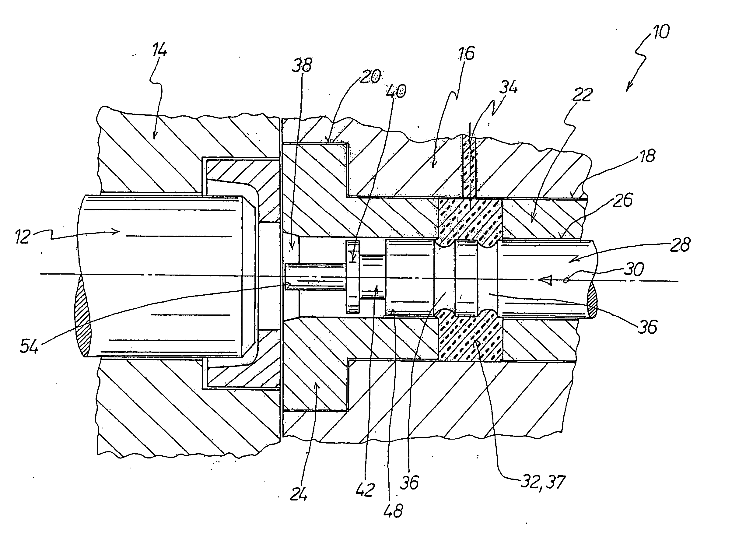 Mechanical initiating system for caseless ammunition