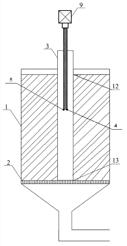 Method and device for measuring position and temperature of combustion zone in sinter bed