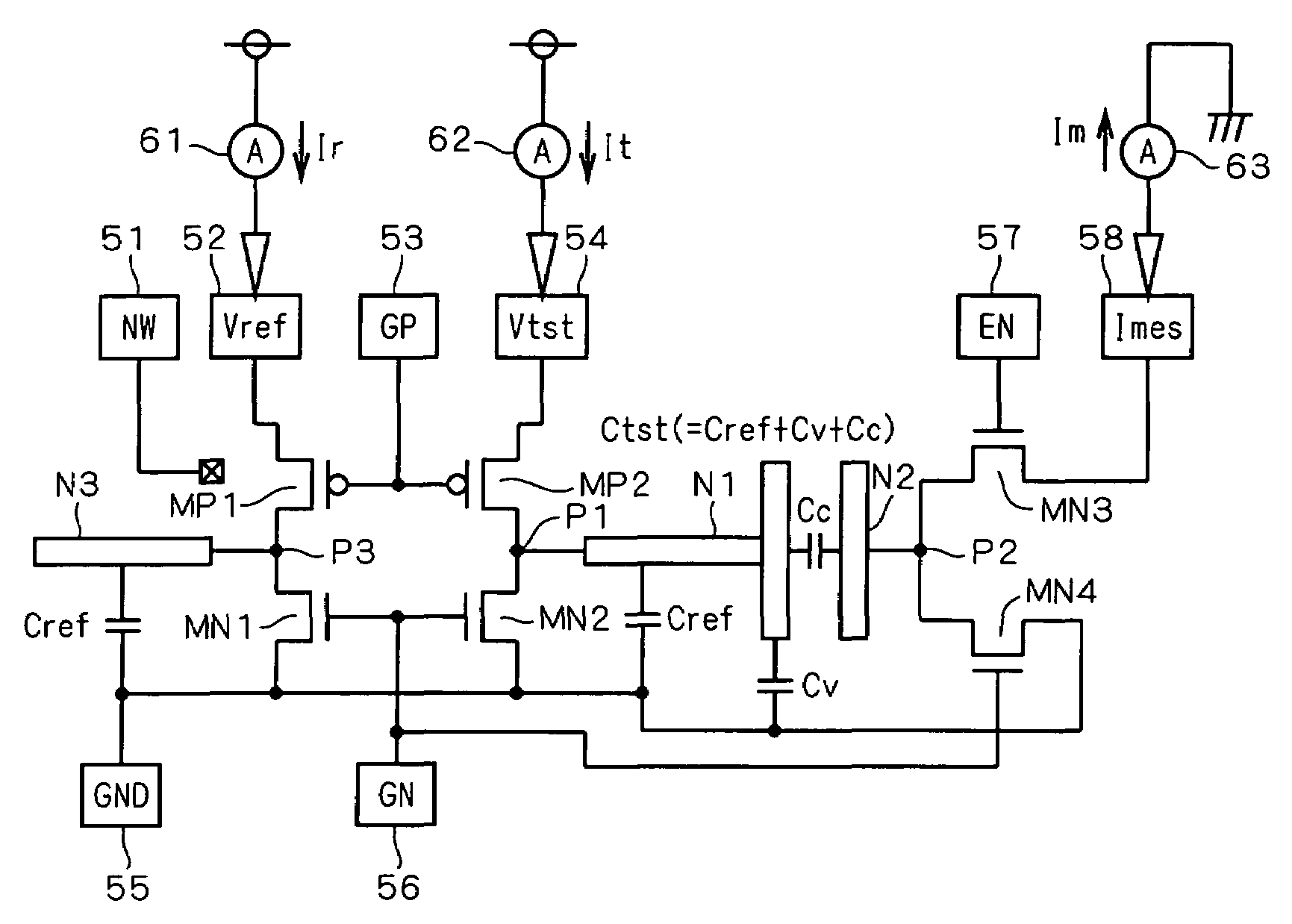 Capacitance measurement circuit