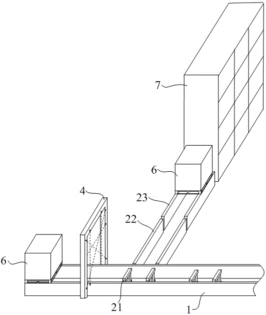 Tobacco stereoscopic warehouse conveyor and conveying method thereof