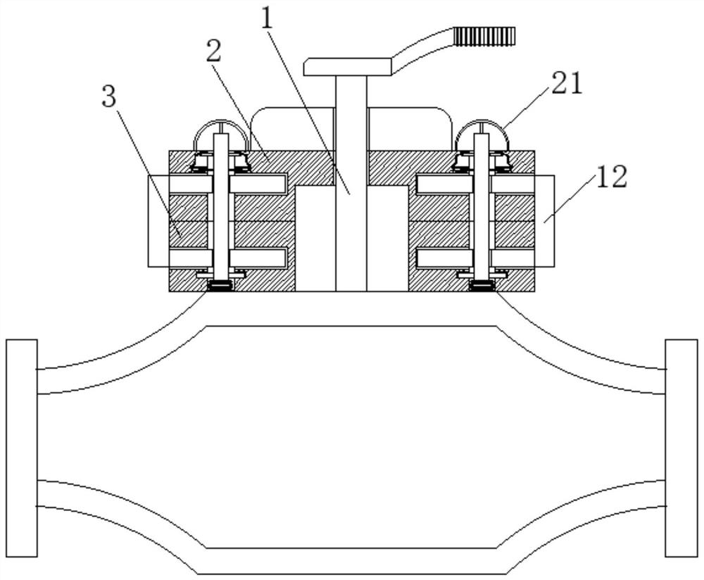 Valve with accessories convenient to maintain and replace