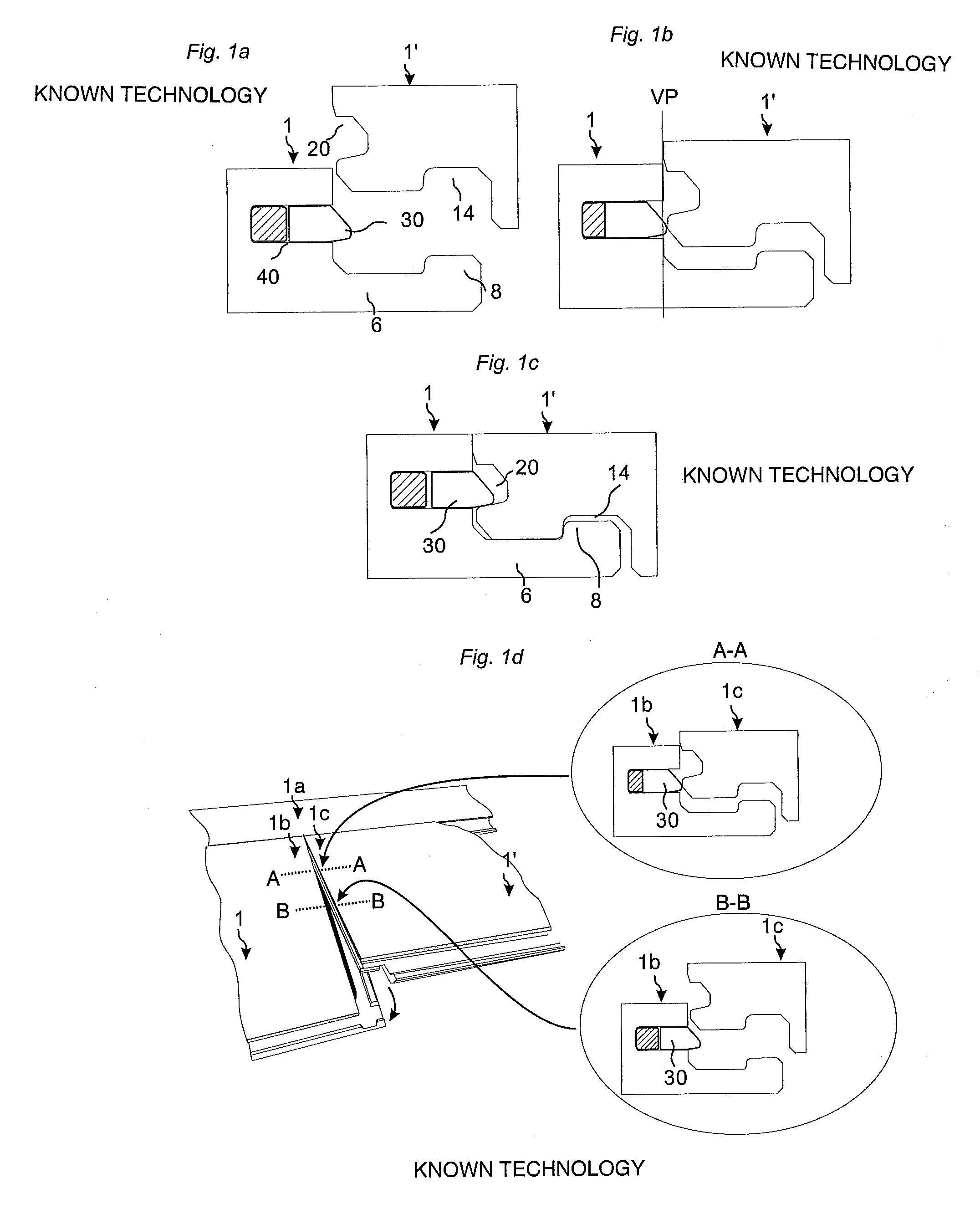 Mechanical locking system for floor panels