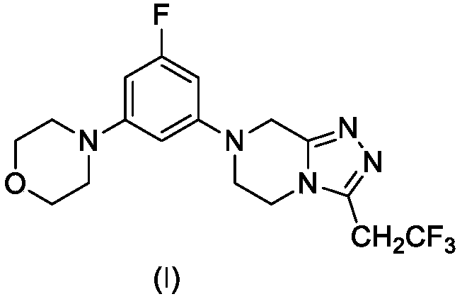 Compounds containing fluorobenzene benzene and piperazinoltriazole, and preparation method and application of compounds