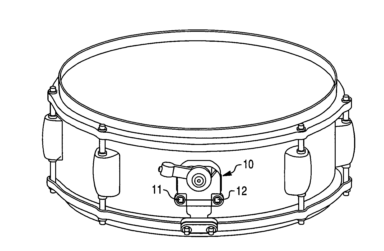 Strainer for a snare drum