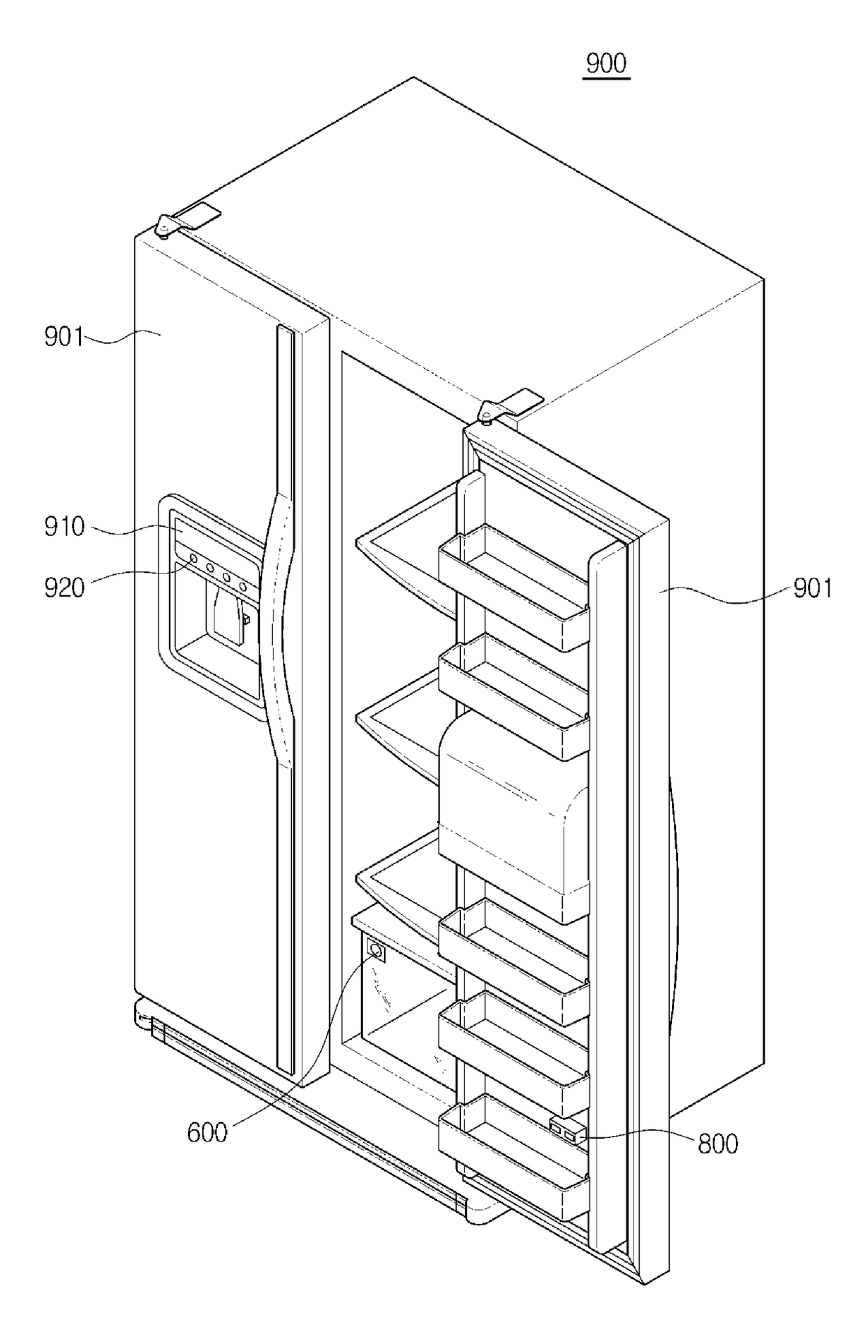 Gas sensor, refrigerator having the same, and method for manufacturing the gas sensor