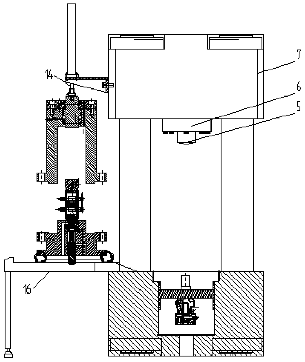 System for testing surrounding rock characteristics of impact hole