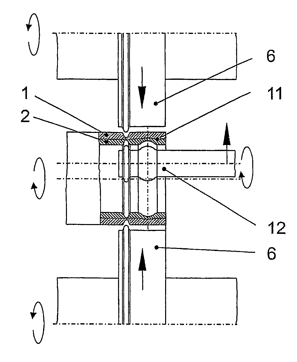 Annular composite workpieces and a cold-rolling method for producing said workpieces