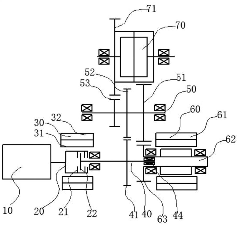 Dual-motor hybrid power transmission device