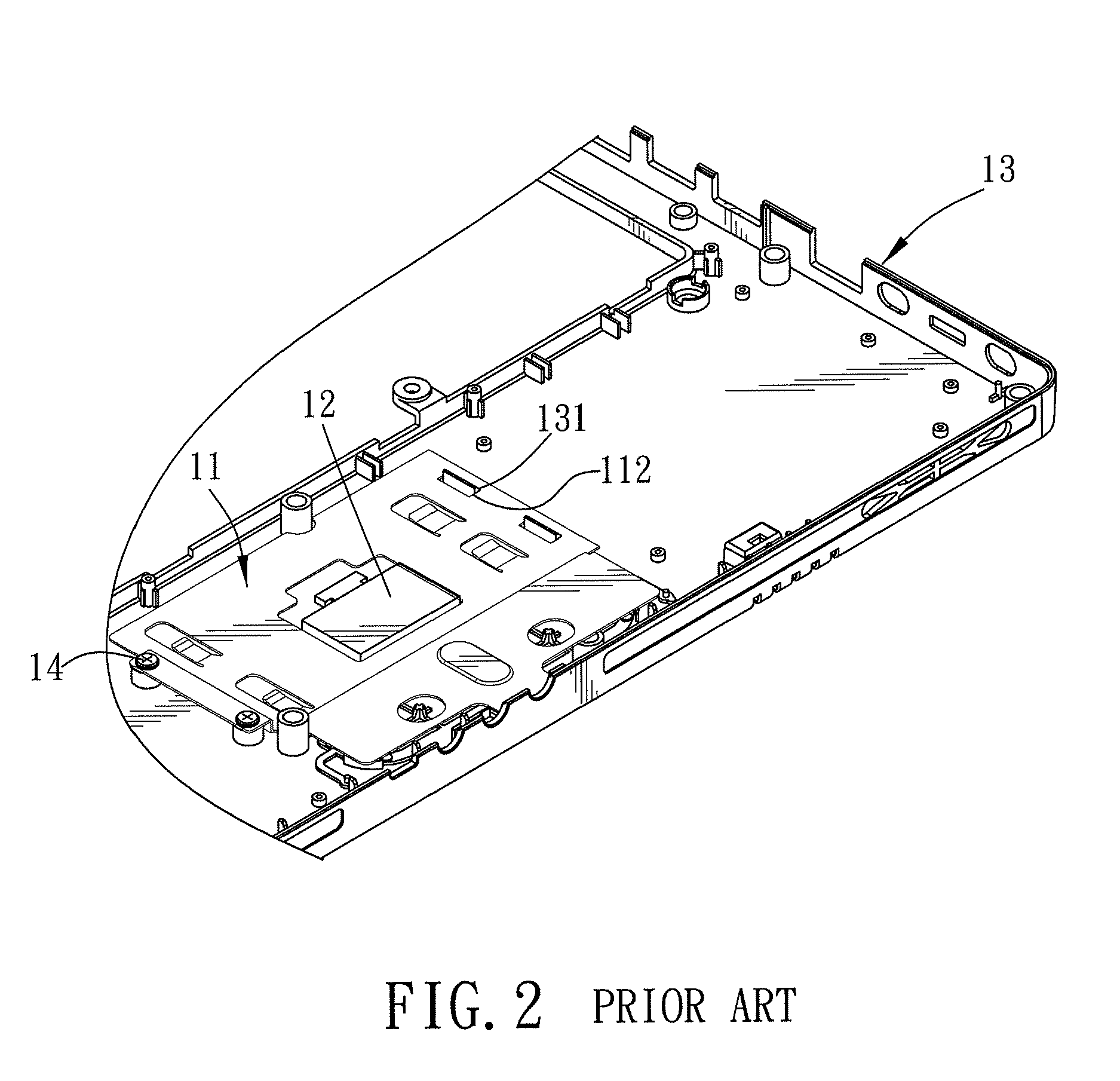 Touch control panel securing device and electronic apparatus having the touch control panel securing device