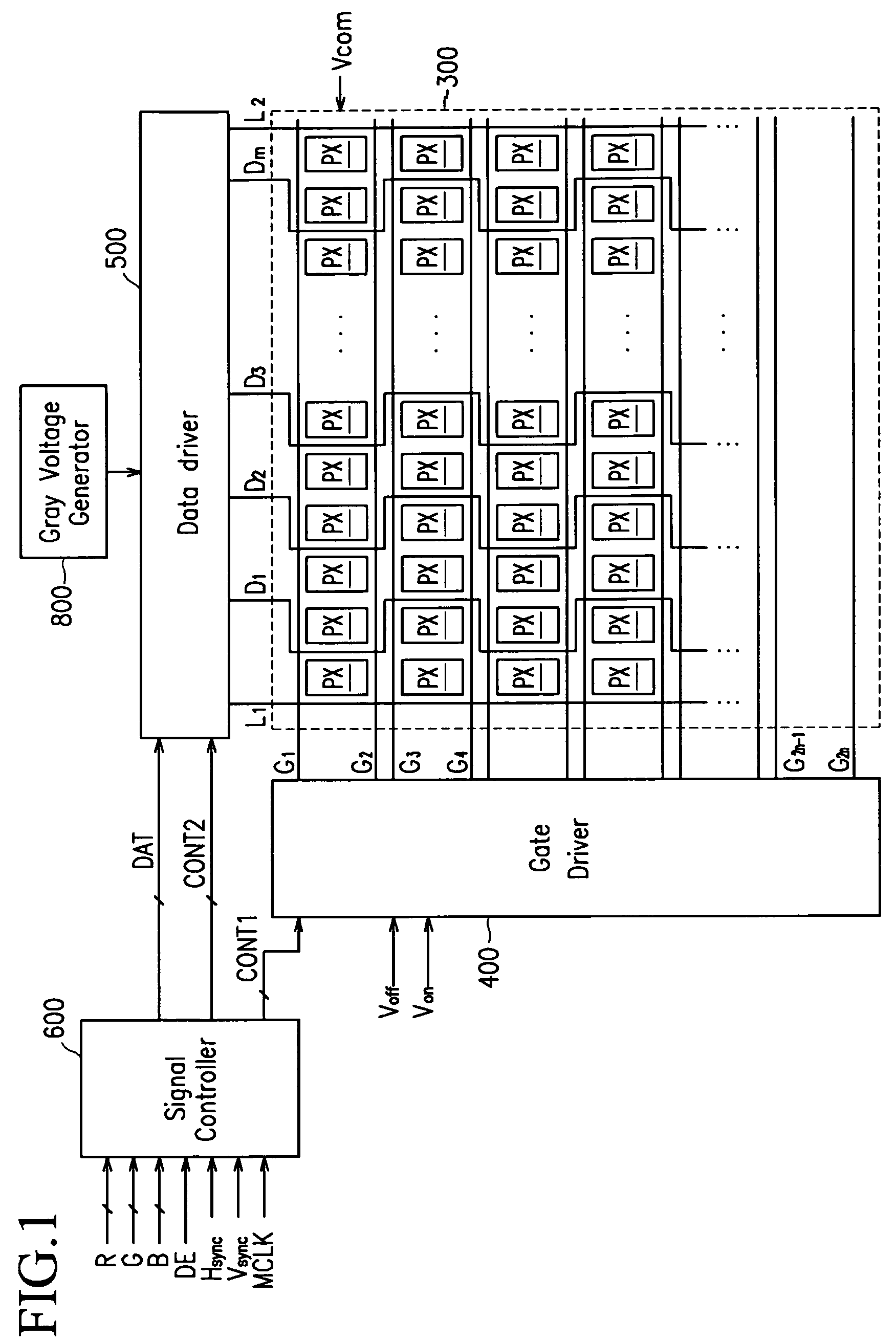 Thin film transistor array panel and display device having particular data lines and pixel arrangement