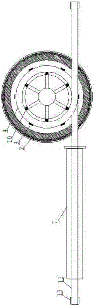 Screw conveying type heating furnace and horizontal cooling device