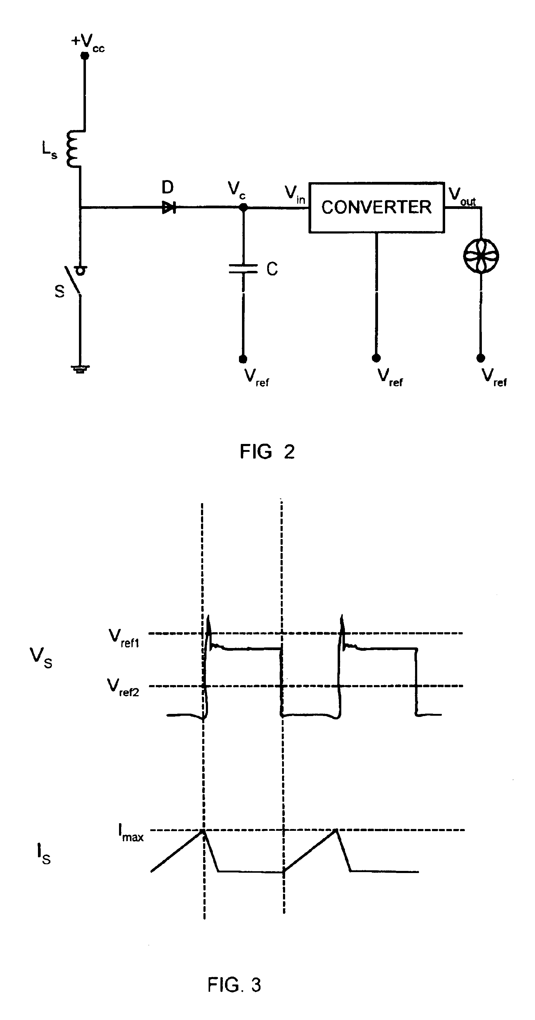 Self-regulated cooling system for switching power supplies using parasitic effects of switching