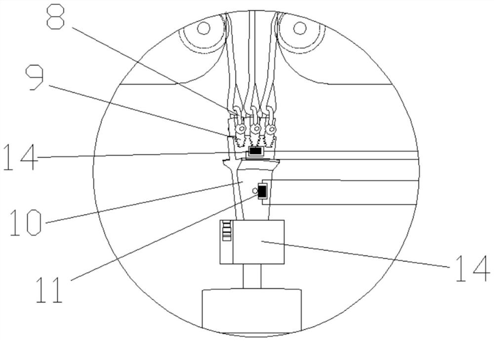 An experimental verification device for crack growth life of a wheel disc