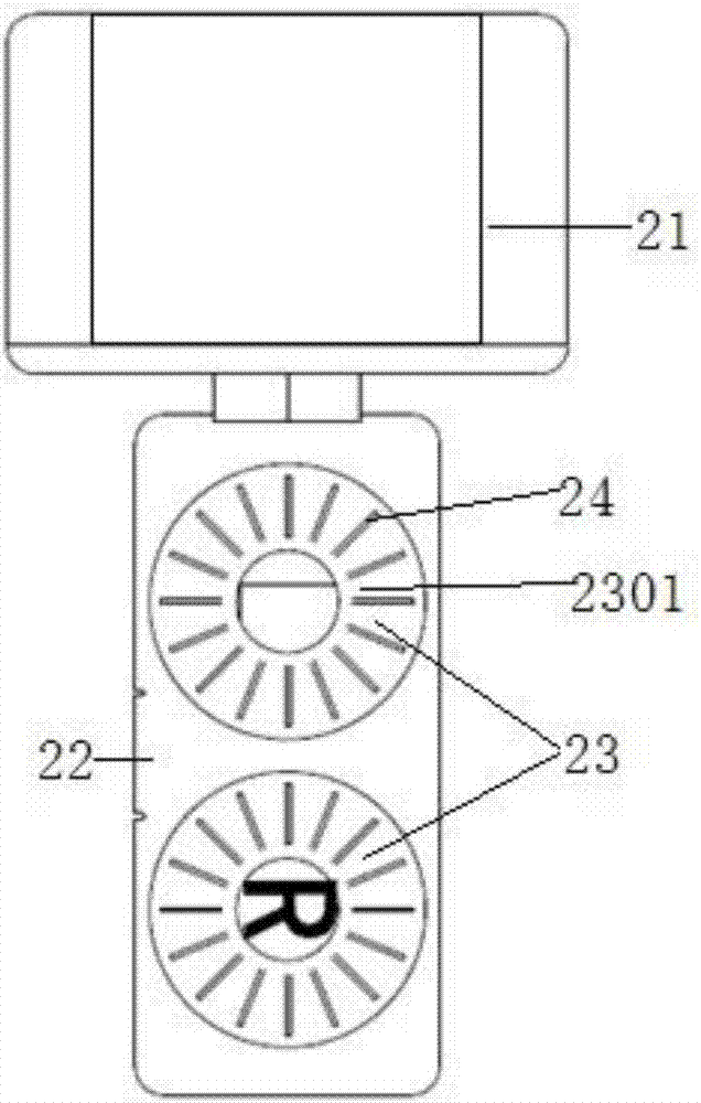 Portable type contact lens cleaning and caring device with disinfecting and sterilizing functions