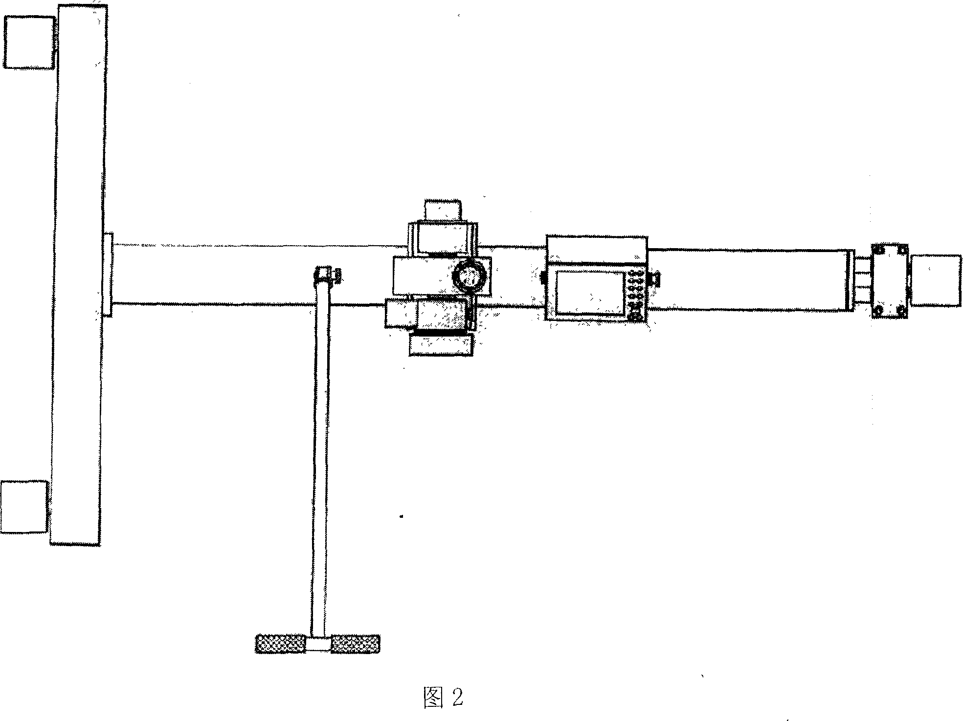 Hand-push type multifunction laser contact net detection instrument