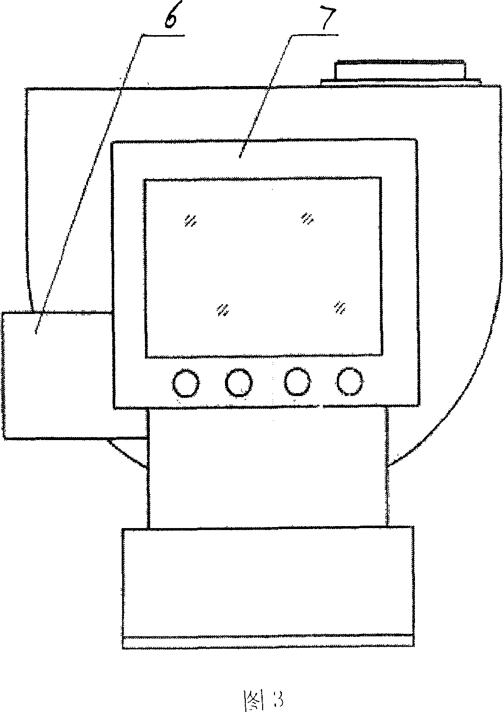 Hand-push type multifunction laser contact net detection instrument