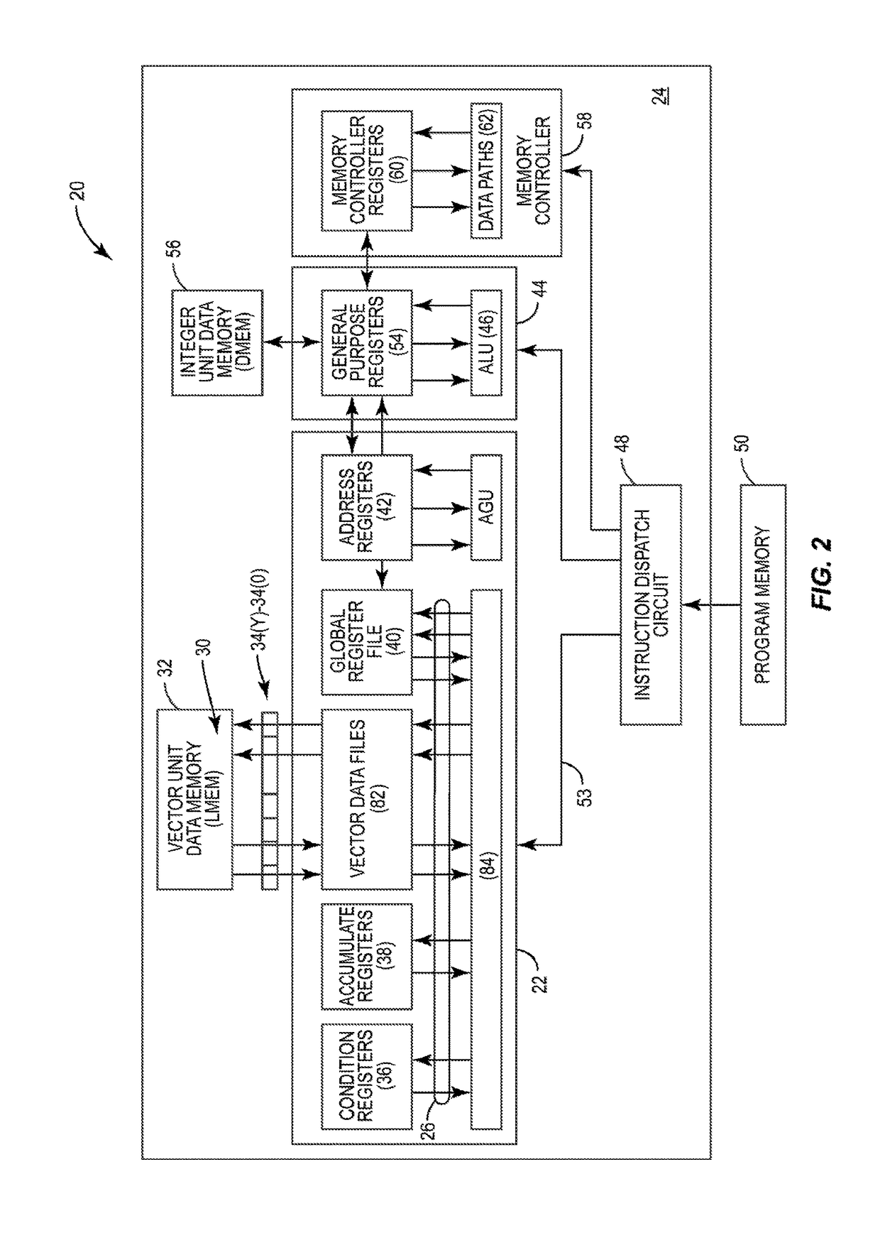 Vector processing engines (VPEs) employing a tapped-delay line(s) for providing precision filter vector processing operations with reduced sample re-fetching and power consumption, and related vector processor systems and methods