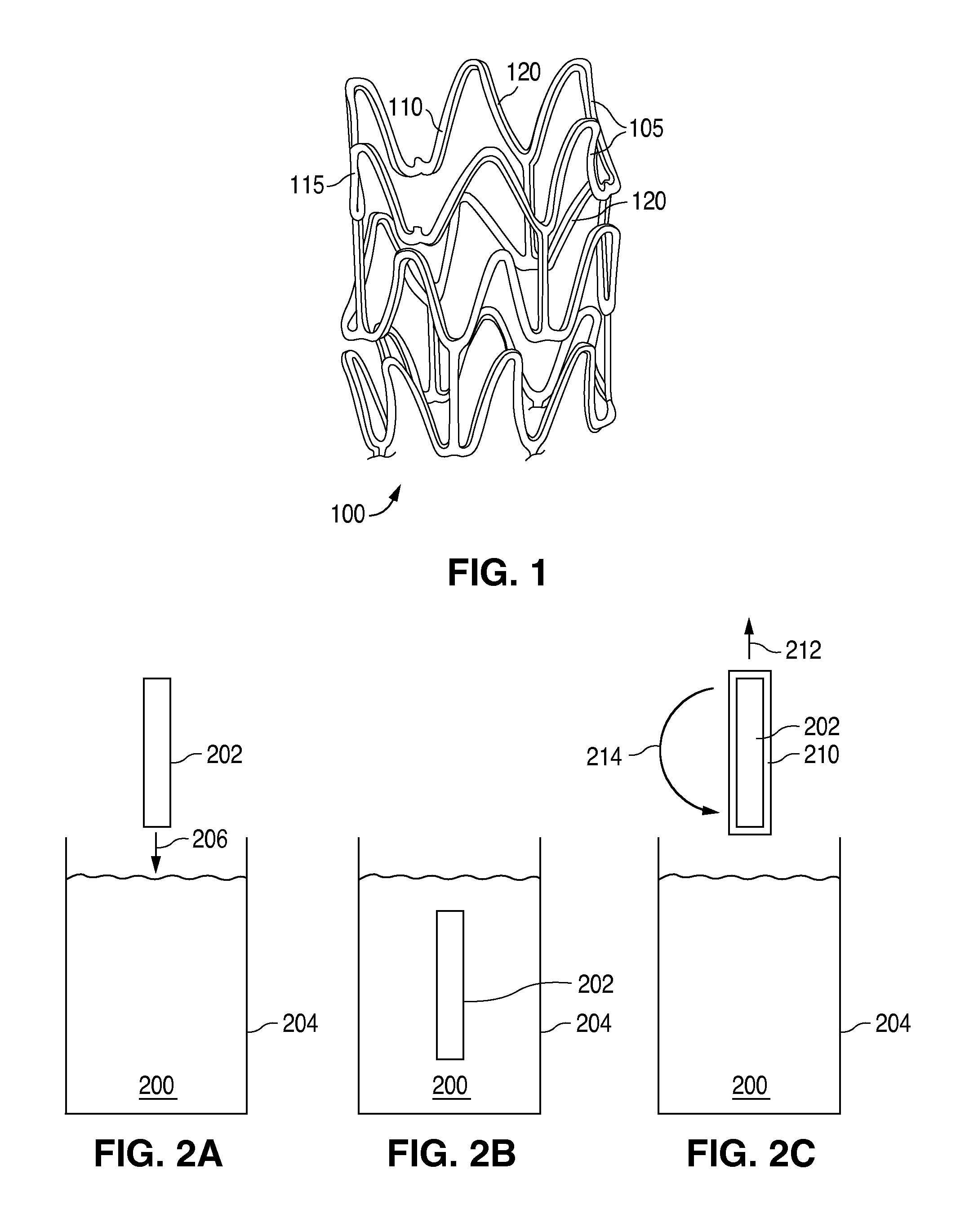 Solvent method for forming a polymer scaffolding