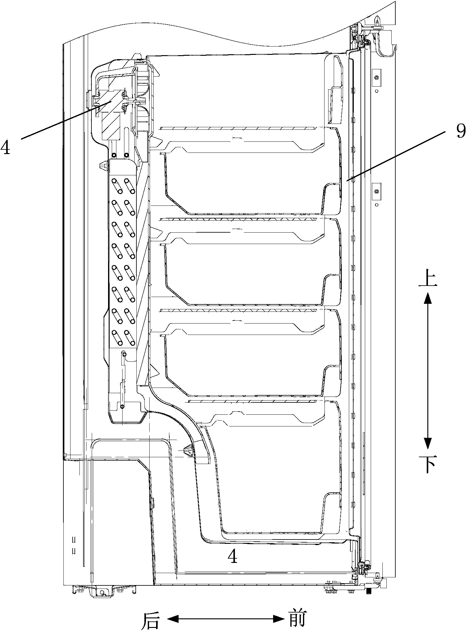 Air channel module for refrigerator and refrigerator