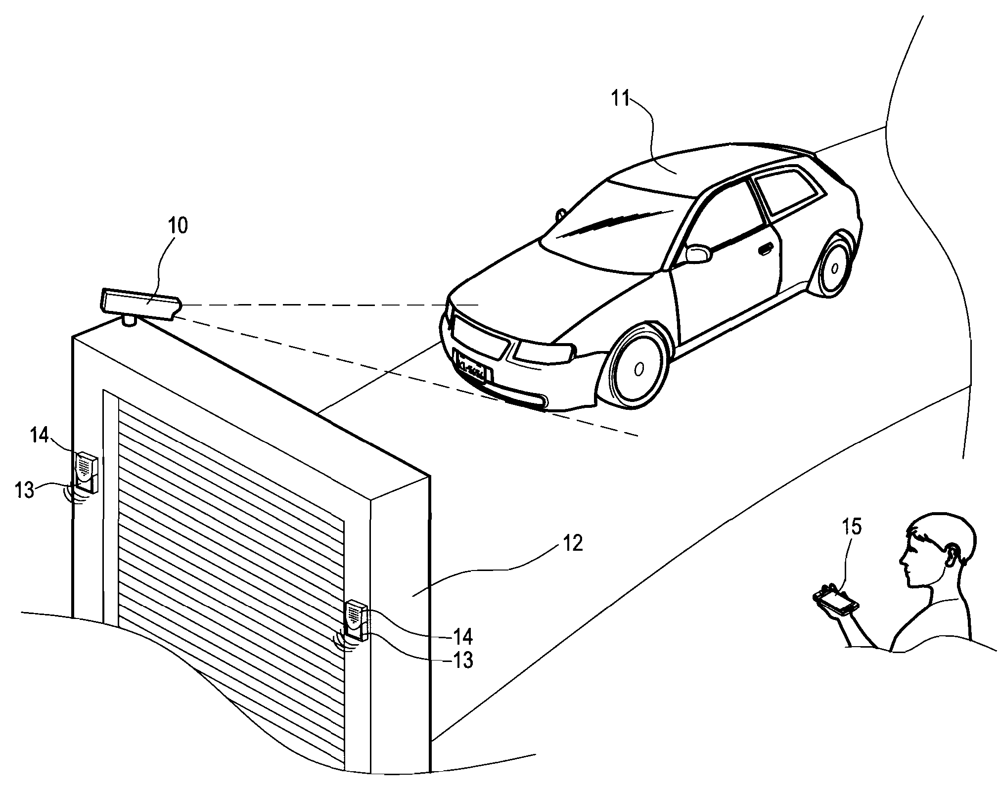 Camera with built-in license plate recognition function