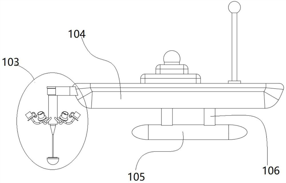 Unmanned ship system for monitoring underwater pollution discharge concealed conduit