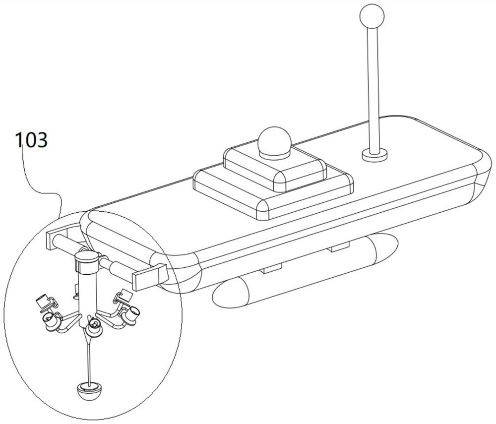 Unmanned ship system for monitoring underwater pollution discharge concealed conduit