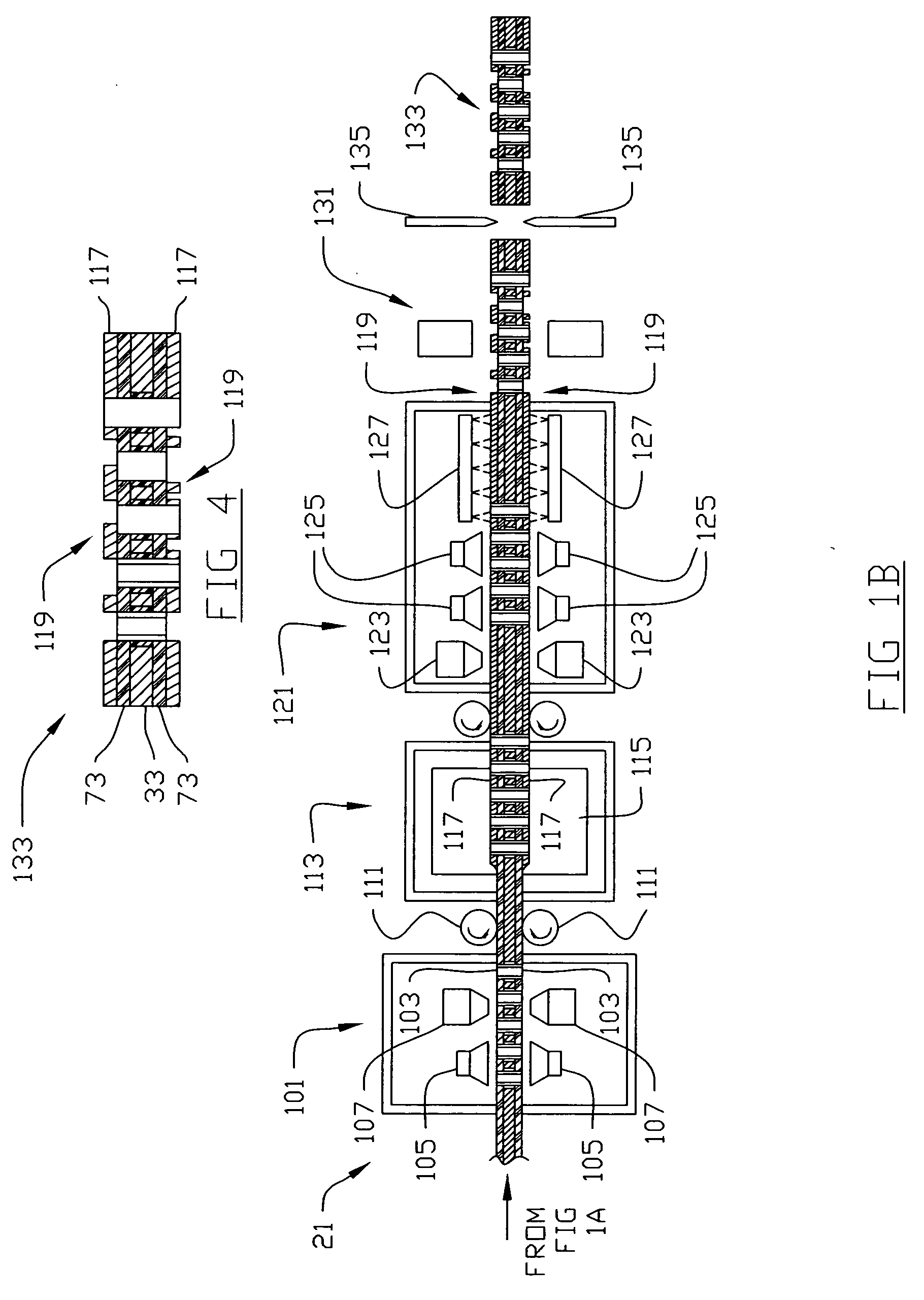 Apparatus and method for making circuitized substrates having photo-imageable dielectric layers in a continuous manner