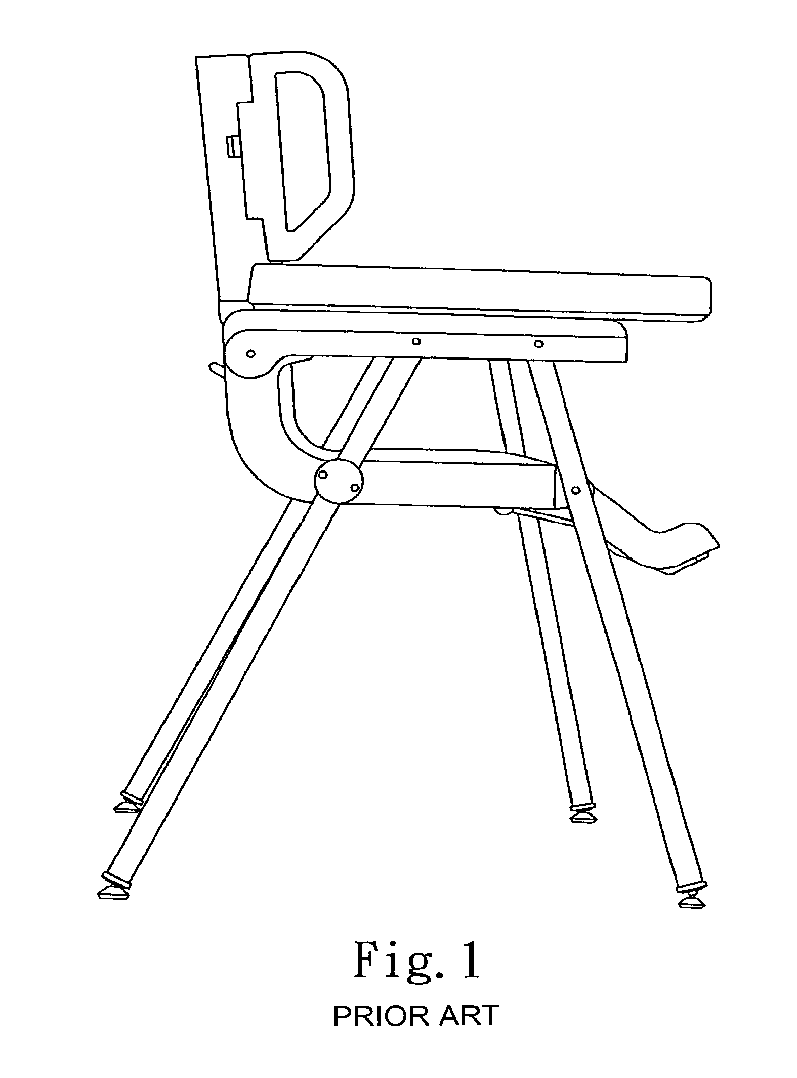 Collapsible high chair