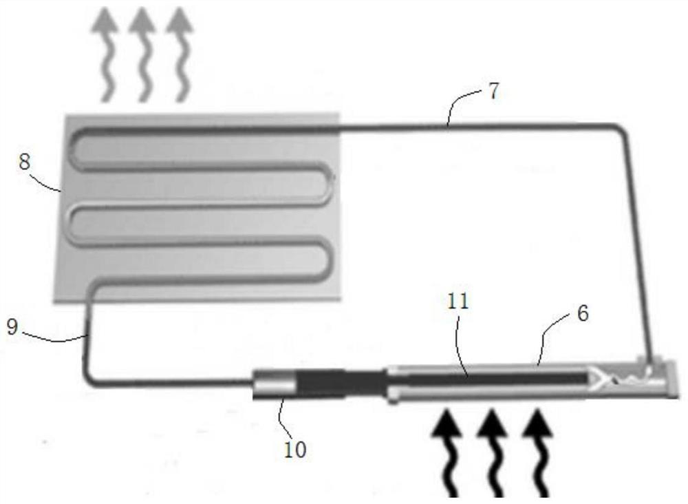 A variable aperture capillary core applied to a loop heat pipe system and its processing method