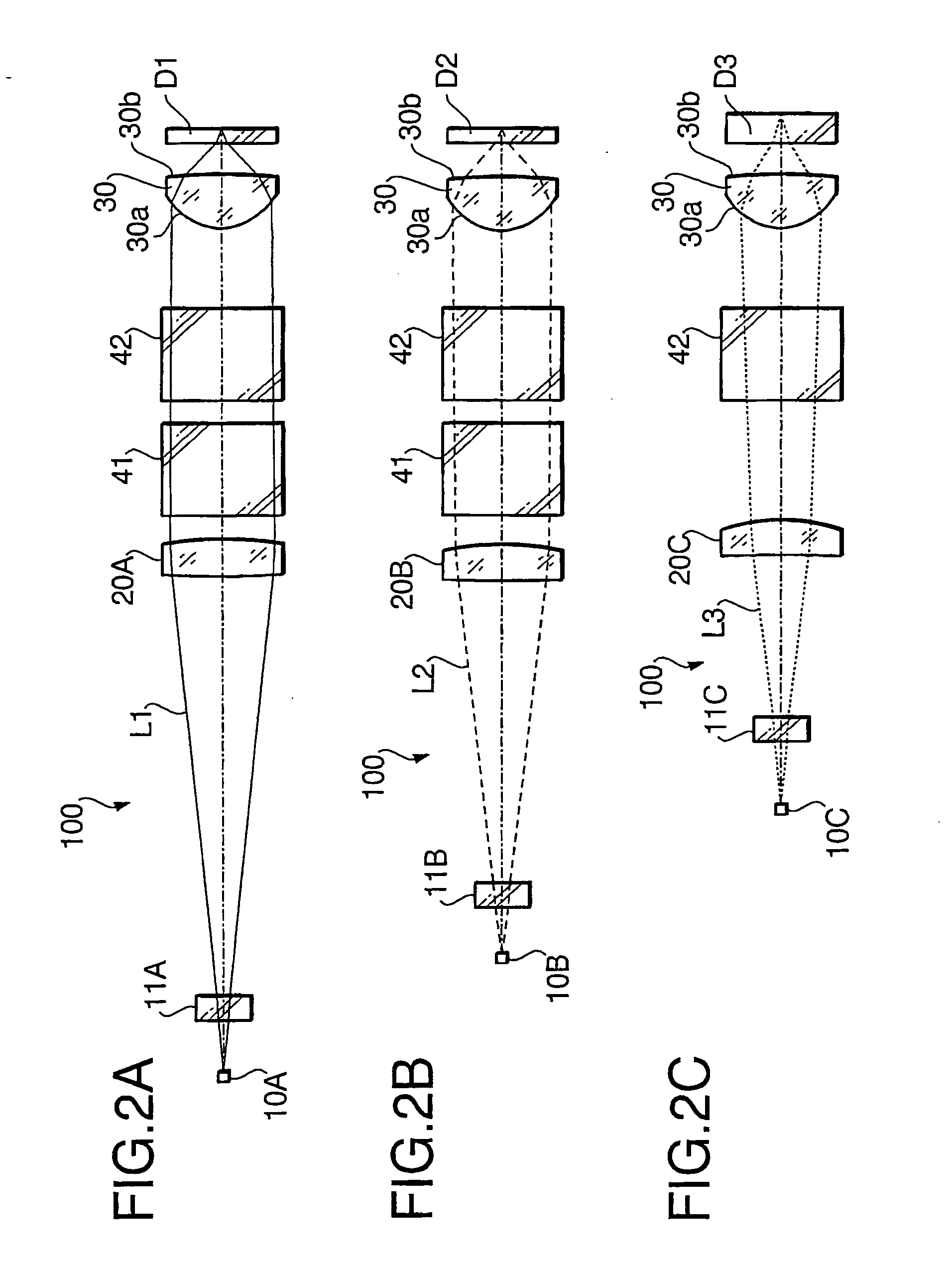 Optical pick-up for optical disc device