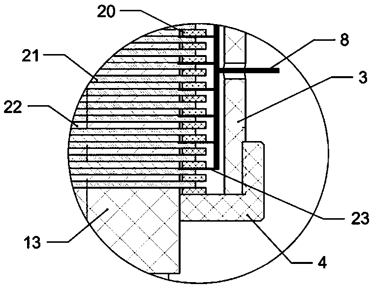 Electrorheological elastomer shock absorber with self-coupling function