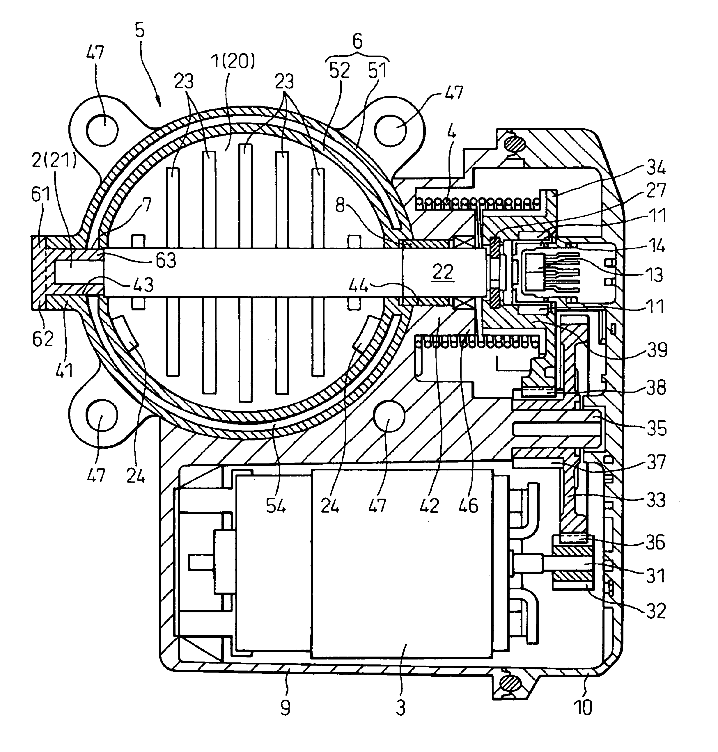Throttle device for internal combustion engine