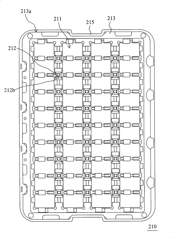 Bearing pallet stack structure and bearing pallet