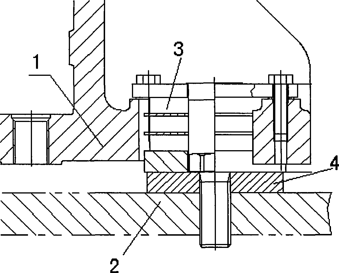Method for mounting main unit with resilient support