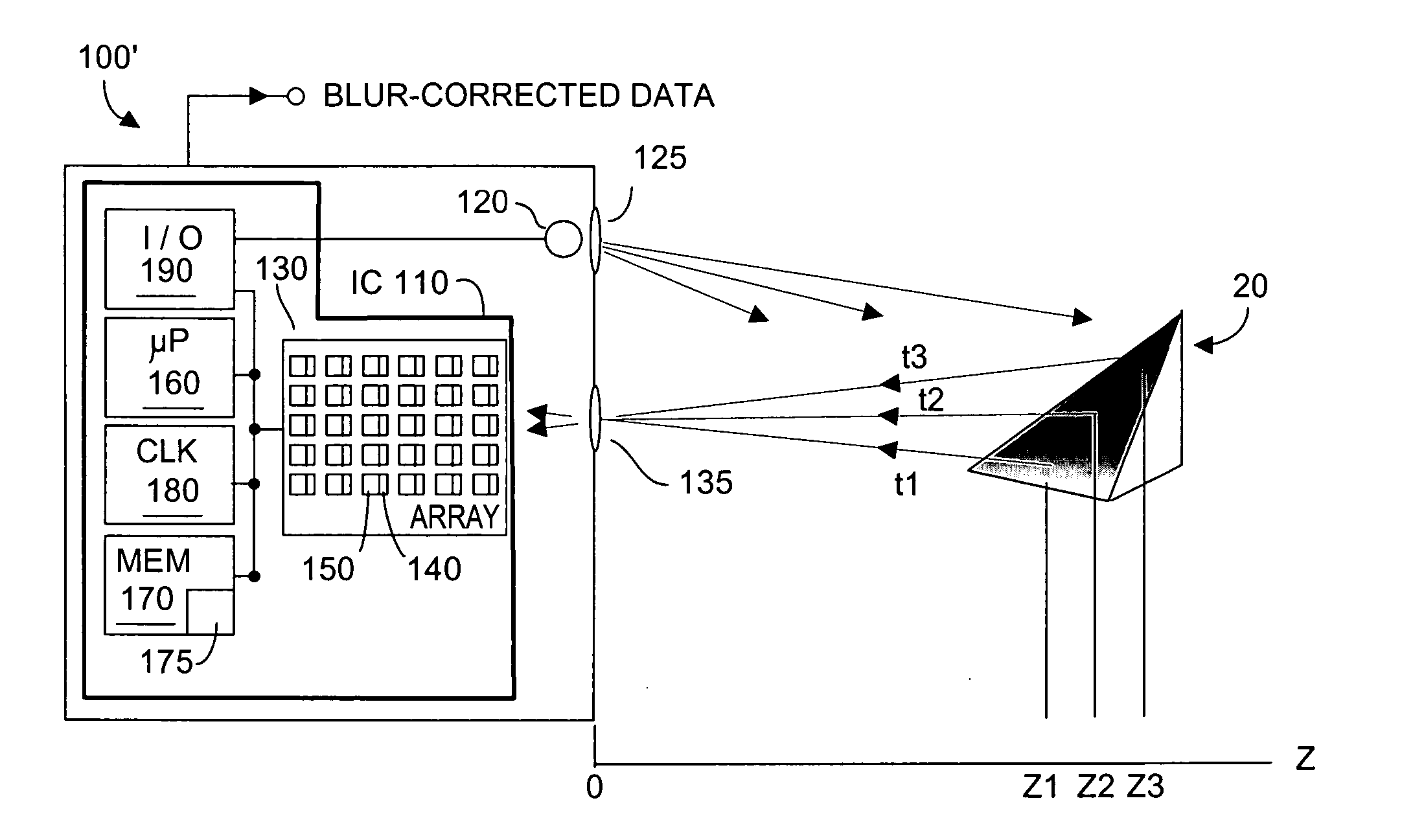 Method and system to correct motion blur in time-of-flight sensor systems