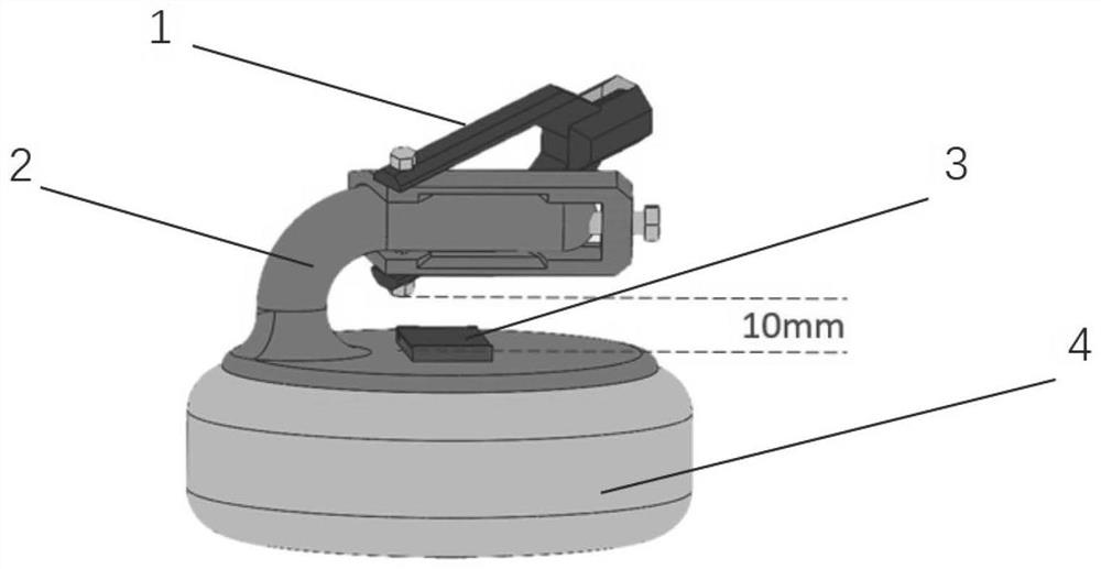 Wheelchair curling track identifying, positioning and tracking and motion state detecting system