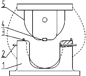 Stamping mold of special-shaped connecting pipe