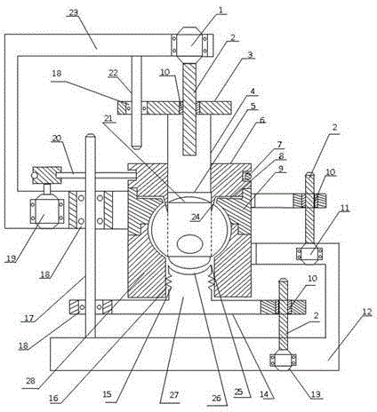 Electric cutting device for rapidly cutting animal corneas