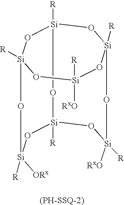 Molecular photoresists containing nonpolymeric silsesquioxanes