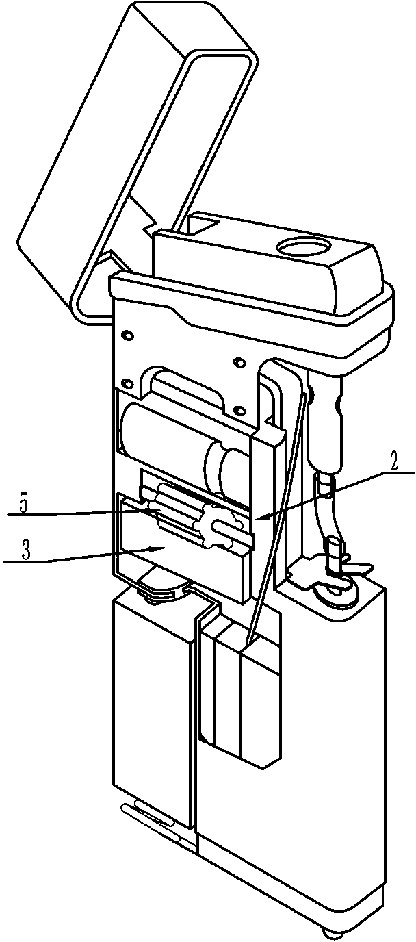 Operating mechanism of ignition switch of lighter