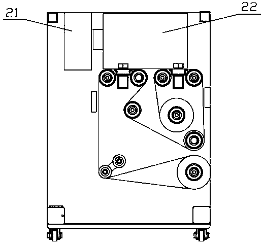 Double-nozzle integrated digital double-sided inkjet printer and inkjet printing method thereof