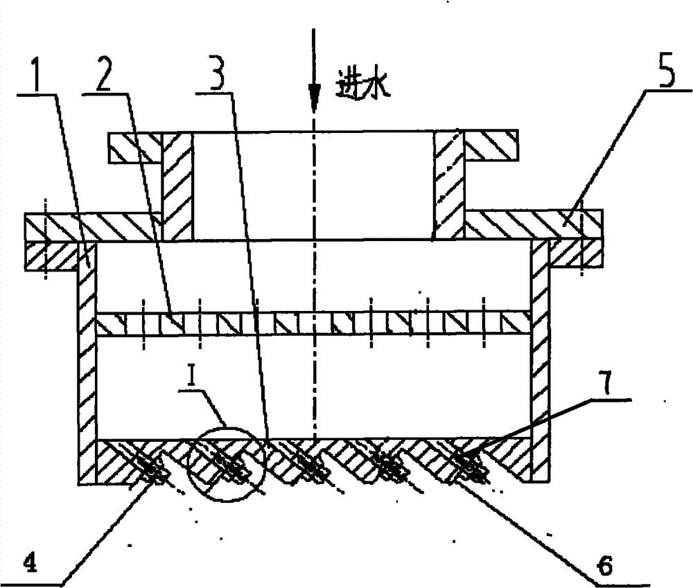 Medium plate on-line quenching inclined jet flow cooler