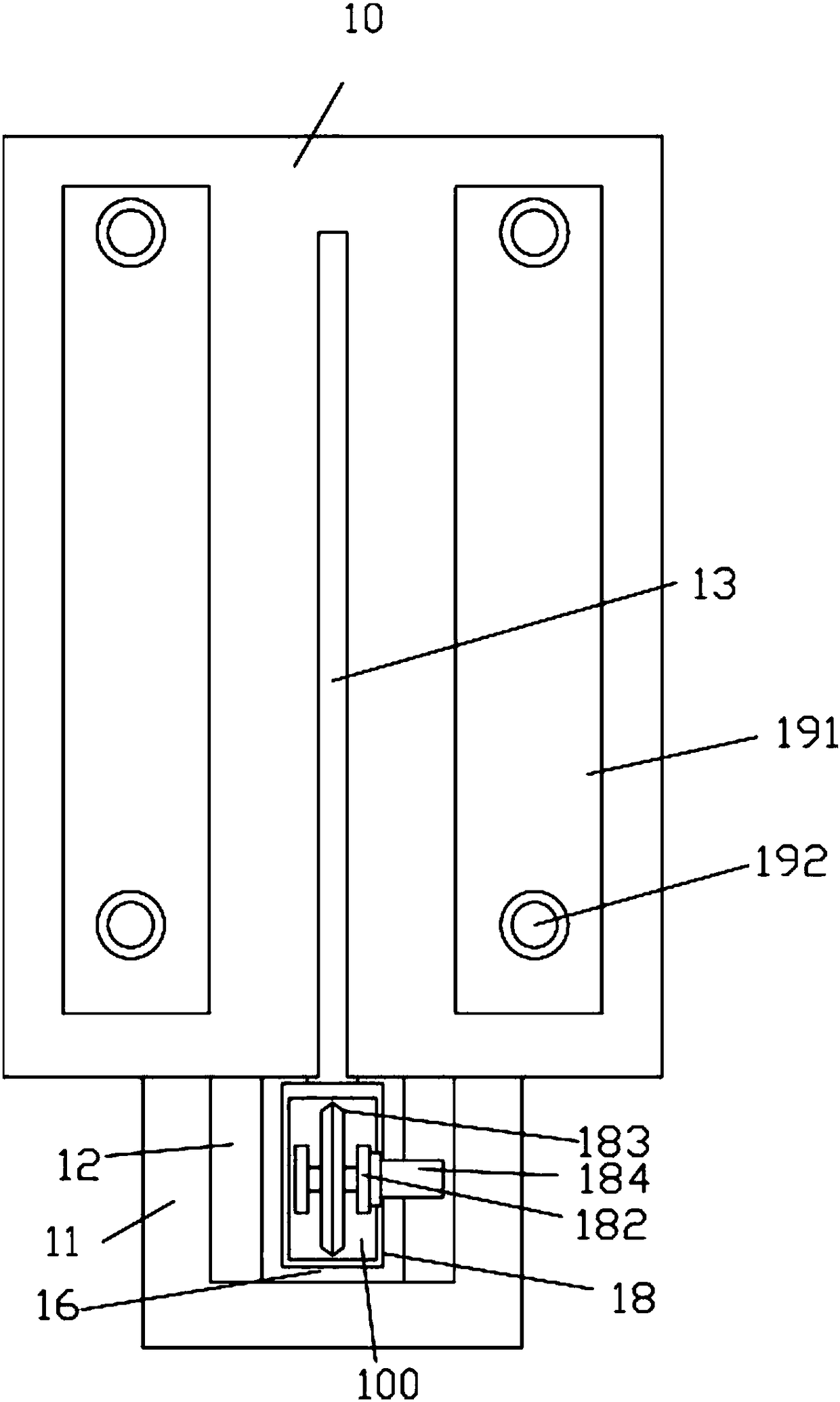 A pneumatic cloth sample cutting mechanism