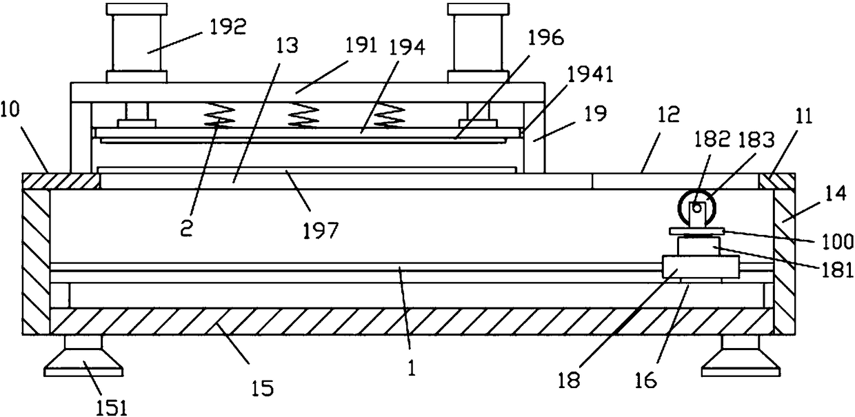 A pneumatic cloth sample cutting mechanism