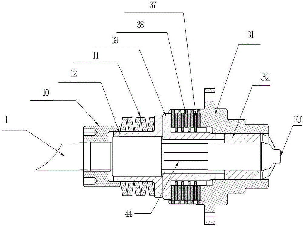 Separate multi-piece type clutch assembly