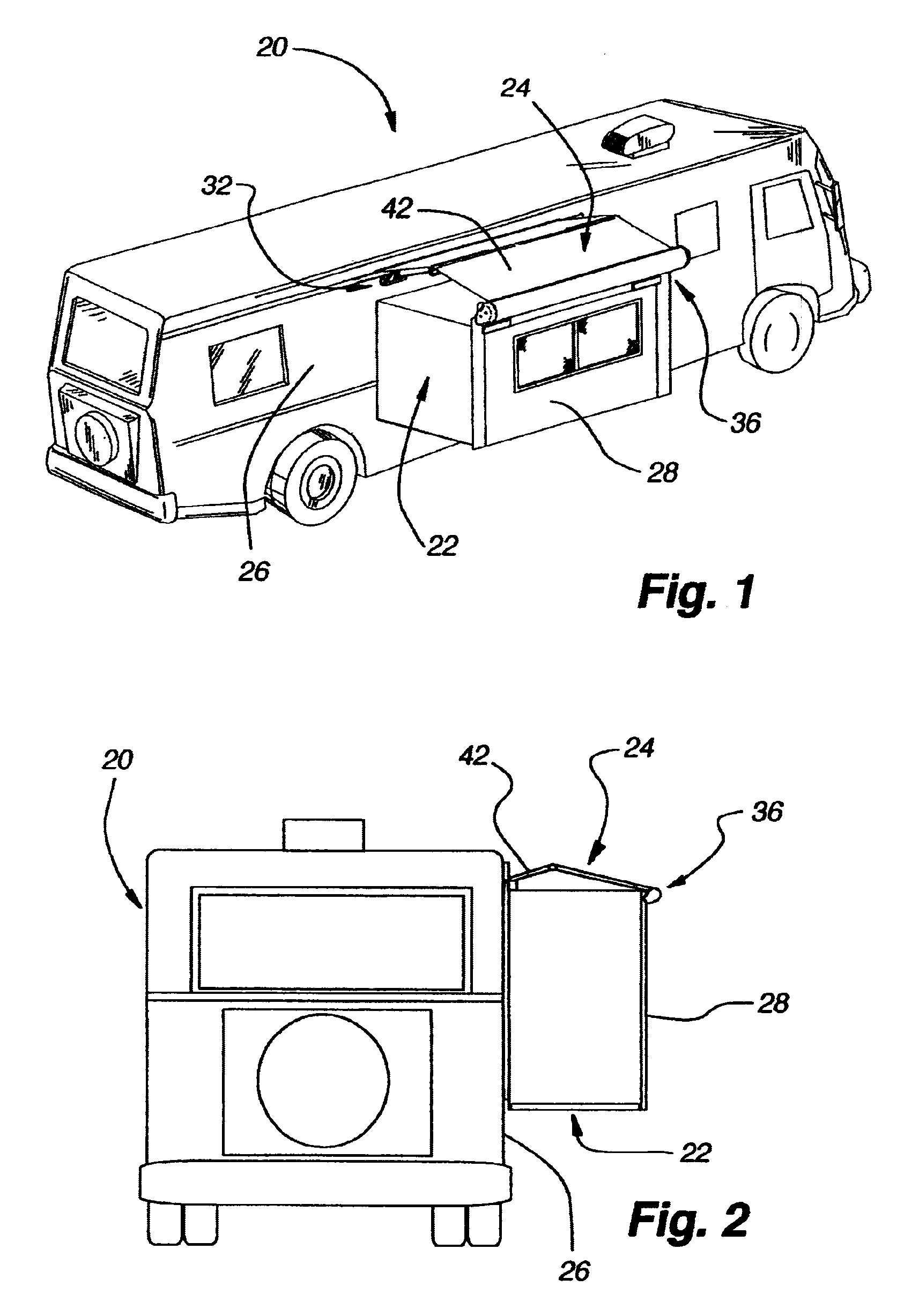 Retractable cleanable cover for slide-out unit