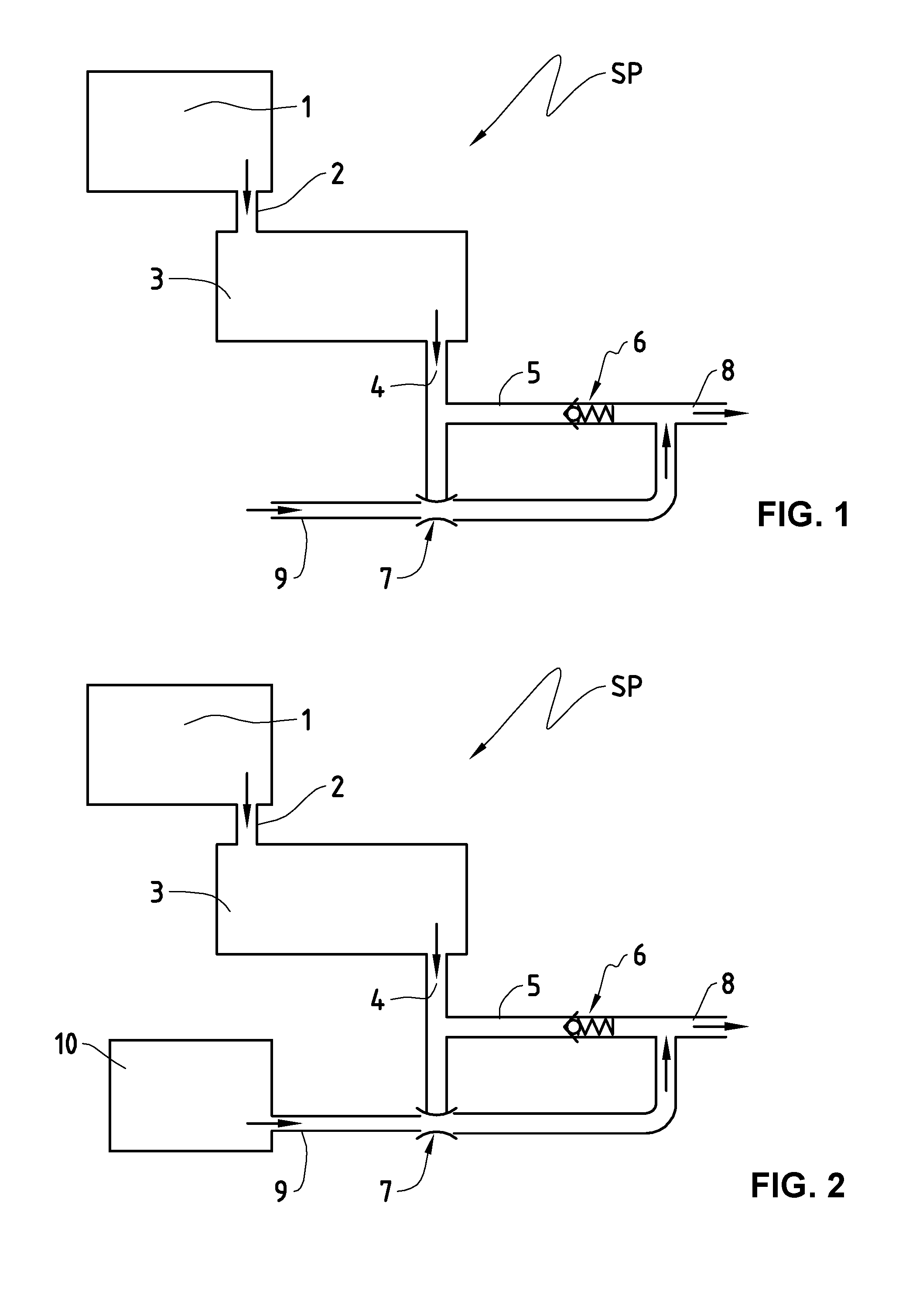Pumping method in a system for pumping and system of vacuum pumps