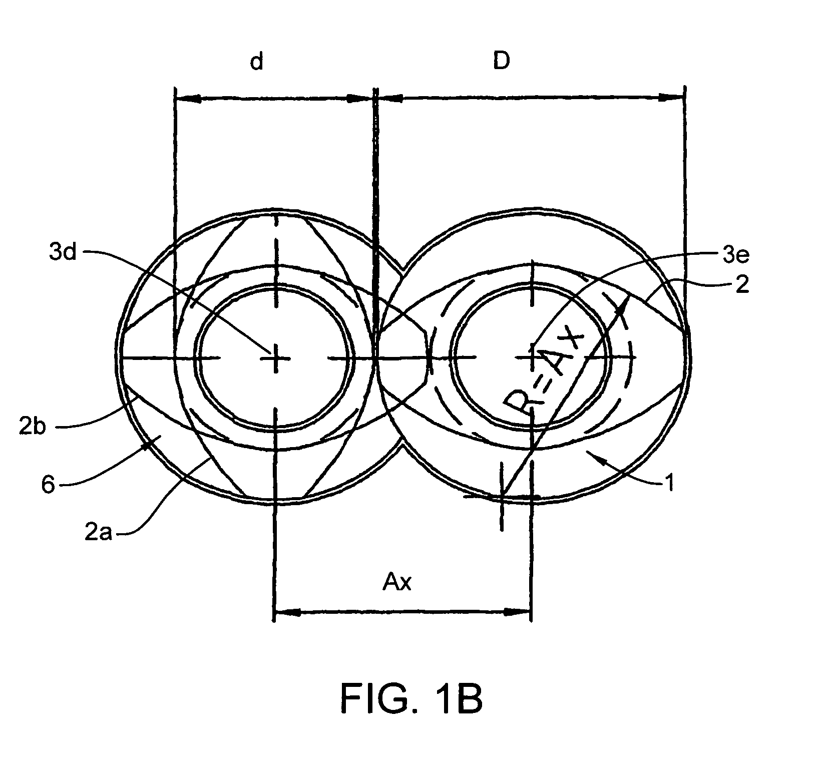 Extruder for continuously working and/or processing flowable materials