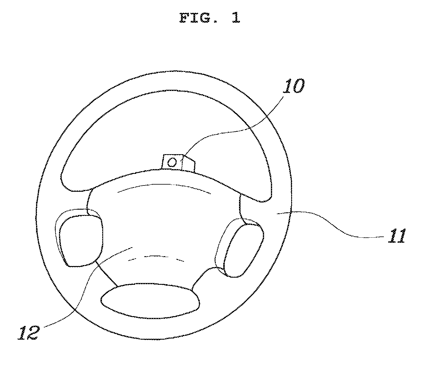 Driver's state monitoring system using a camera mounted on steering wheel