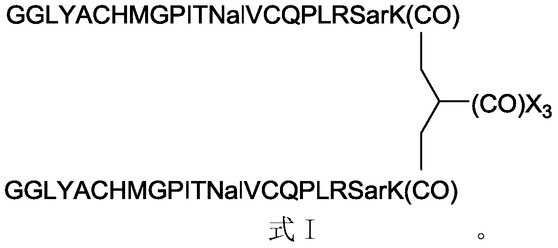 A kind of 1,2,3-propanetriacid-coupled epo peptidomimetic derivative and its preparation method and application